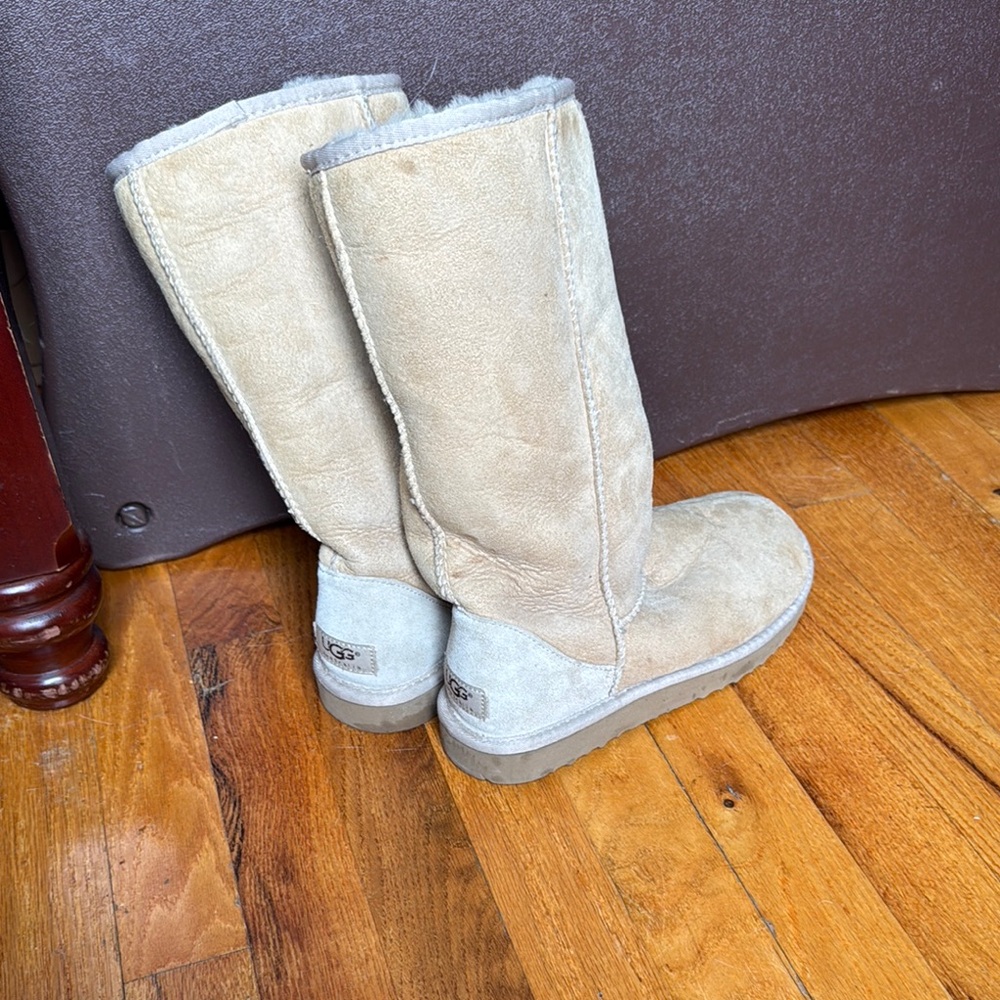 UGG Beige Shearling Boots
